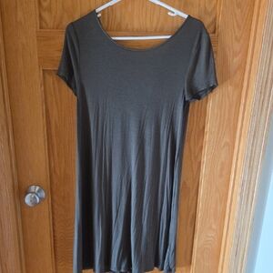 Mossimo Supply Co. Olive Green Short Sleeve Dress